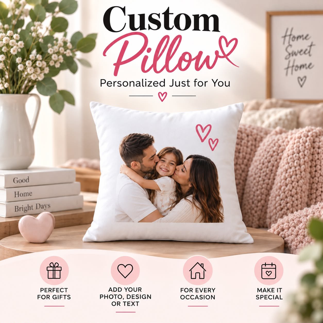 Almohada Personalizada 15.7" x 15.7"